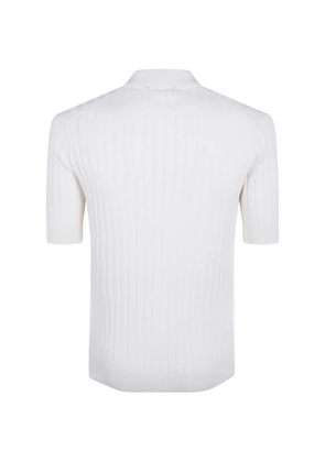 Filippo De Laurentiis ribbed-knit V-neck T-shirt - White