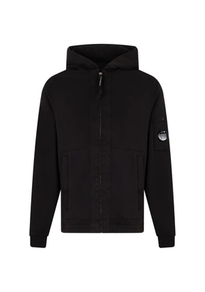 C.P. Company Lens-detail zip-up hoodie - Black