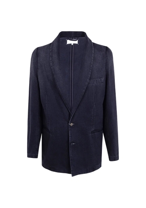 Maison Margiela shawl-lapel denim blazer - Blue