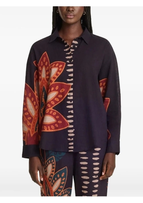 DIARRABLU Rina graphic-print shirt - Blue