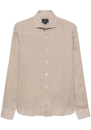Orian long-sleeve linen shirt - Neutrals