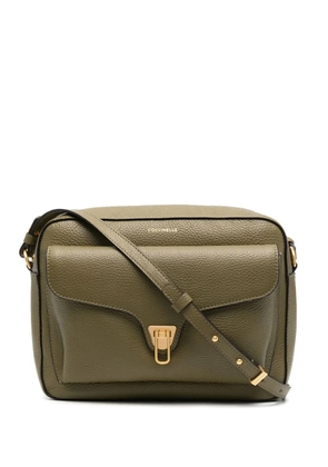 Coccinelle grained leather satchel bag - Green