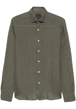 Orian long-sleeve linen shirt - Green