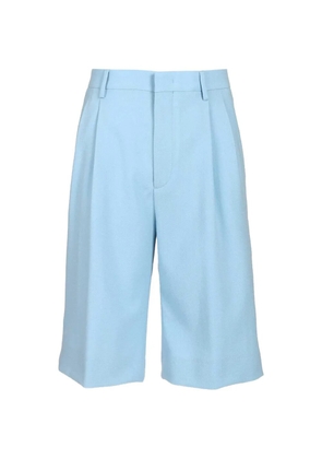 Tagliatore pleat-detail shorts - Blue