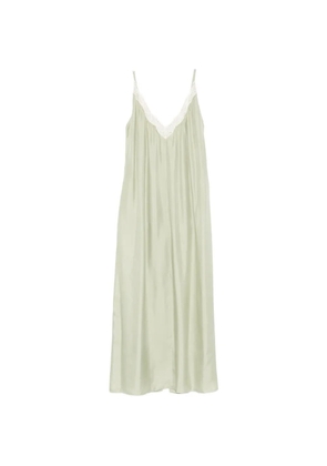 Alysi lace-trim gathered maxi dress - Green