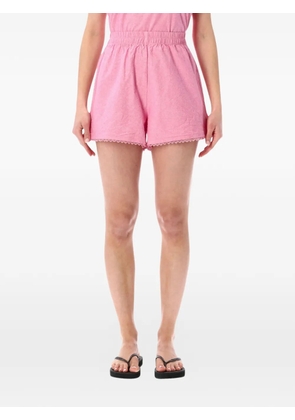 American Vintage Feoly lace-trim shorts - Pink
