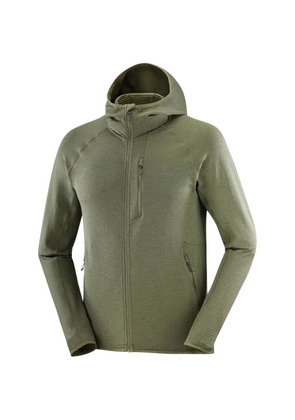 Salomon Essential logo-print raglan-sleeve jacket - Green