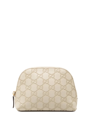 Gucci Pre-Owned 2000-2015 Guccissima pouch - White