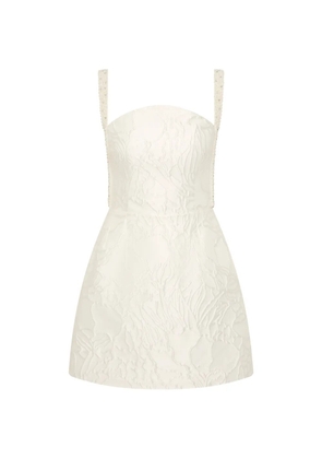 Rebecca Vallance Winslet beaded mini dress - White