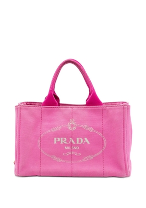 Prada Pre-Owned 2013-2025 Canvas Canapa Logo satchel - Pink