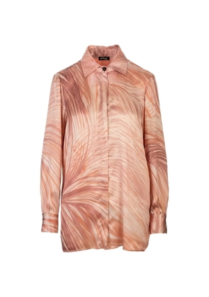Kiton abstract-print shirt - Orange