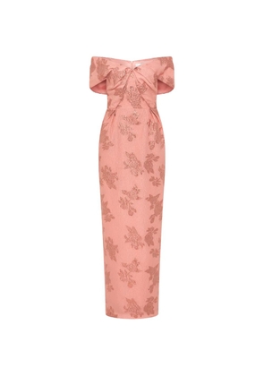 Rebecca Vallance Levinia off-shoulder floral-pattern maxi dress - Pink