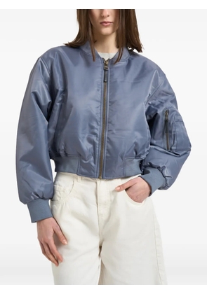 ANINE BING Leon sleeve-pocket bomber jacket - Blue