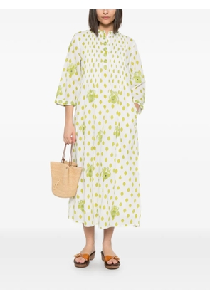 NIMO WITH LOVE Woodruff floral-print midi dress - White