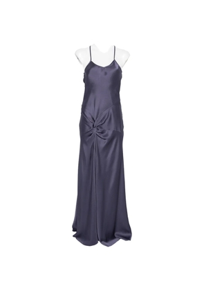 Victoria Beckham twist-detail cowl-back maxi dress - Blue