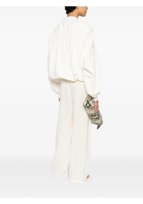 Eleh zip-up bomber jacket - White