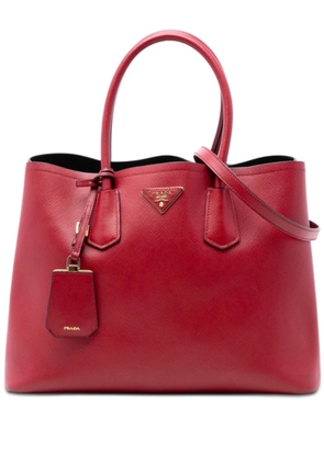 Prada Pre-Owned 2010-2026 Medium Saffiano Cuir Double satchel - Red