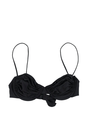 BELAMER Olivia ruched bikini top - Black