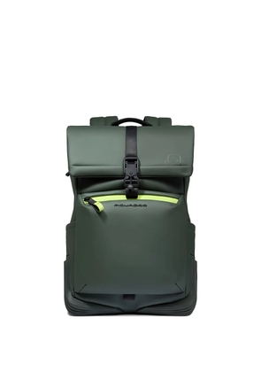 PIQUADRO logo-appliqué backpack - Green