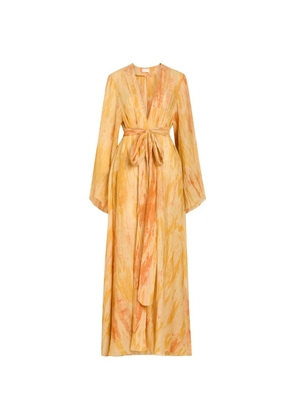DELOS Azura abstract-print dress - Yellow