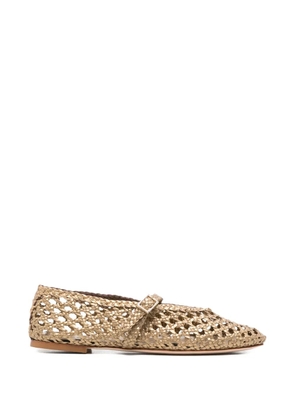 Fabio Rusconi almond-toe ballet flats - Gold