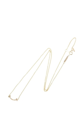 Tiffany & Co Eyewear 2010s 18K pink gold T-smile necklace