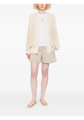 Fedeli Munari Papiro open-knit cardigan - Neutrals
