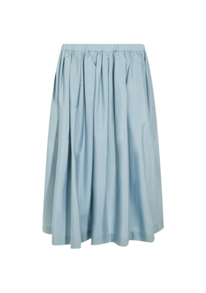 Nine In The Morning pleated flared midi skirt - Blue