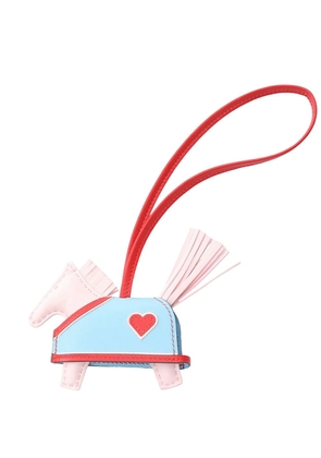 Hermès Pre-Owned 2025 Milo Lambskin Rodeo Robeo Coeur Charm PM key chain - Pink