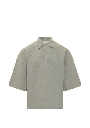 FEAR OF GOD ESSENTIALS Essentials logo-patch polo shirt - Grey