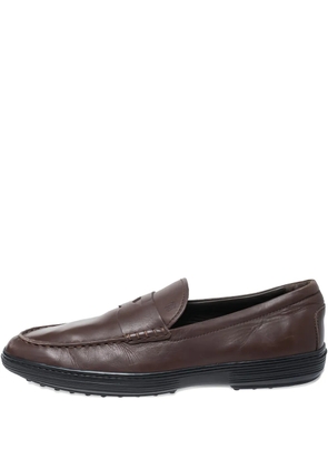 Tod's Vintage leather penny loafers - Brown