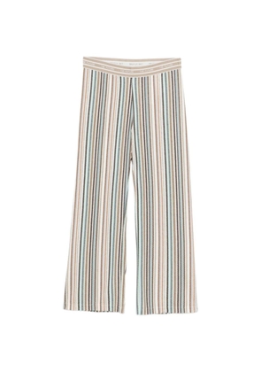 Cambio Francis striped ribbed trousers - Neutrals