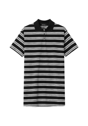 tout a coup striped-pattern mini dress - Black