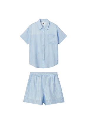 b+ab striped shirt ad shorts set - Blue