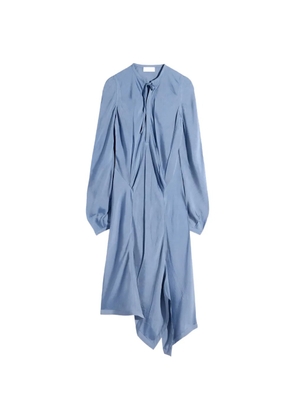 LEMAIRE pleated bias day dress - Blue