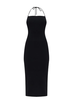 Cult Gaia halterneck ribbed midi dress - Black