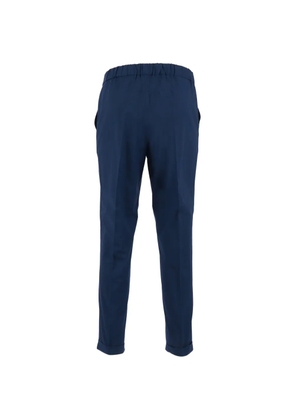 Antonelli elasticated-waistband turn-up trousers - Blue