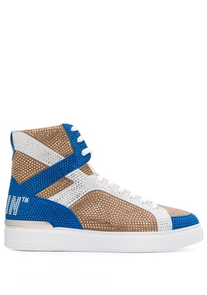 Philipp Plein Money Beast hi-top sneakers - Brown