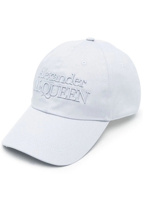 Alexander McQueen embroidered-logo baseball cap - Blue
