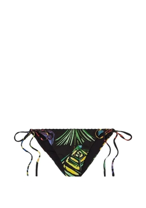 Charo Ruiz Ibiza Marisa abstract-print bikini bottoms - Black