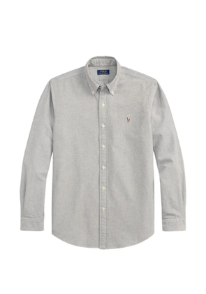 Polo Ralph Lauren logo embroidered oxford shirt - Grey