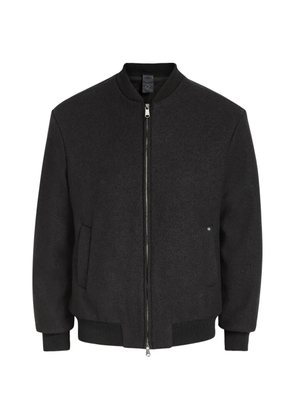 LESTRANGE zip-up felted bomber jacket - Black
