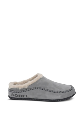SOREL stitched shearling slippers - Grey