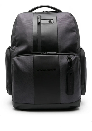 PIQUADRO colour-block backpack - Black