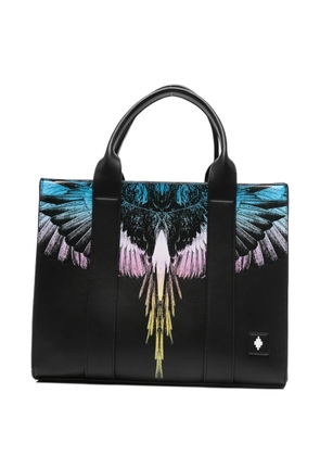 COUNTY OF MILAN wings-print tote bag - Black