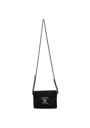 Carhartt WIP logo-embroidered shoulder bag - Black