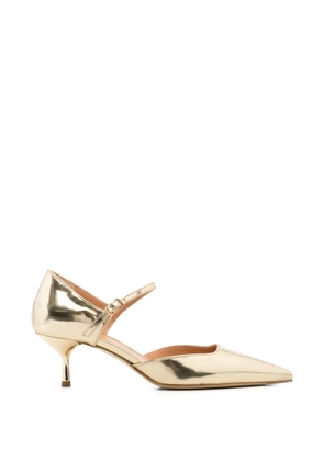 The Seller pointed-toe buckle-strap pumps - Gold