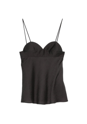 Cordera sweetheart-neck spaghetti-strap top - Black