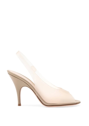 Gianvito Rossi slingback peep-toe sandals - White