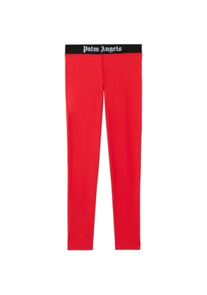 Palm Angels logo elasticated leggings - Red